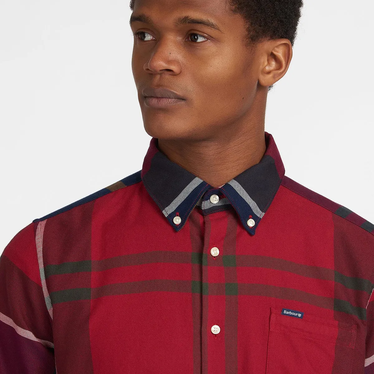 Barbour Red Tailored Shirt - Dunoon