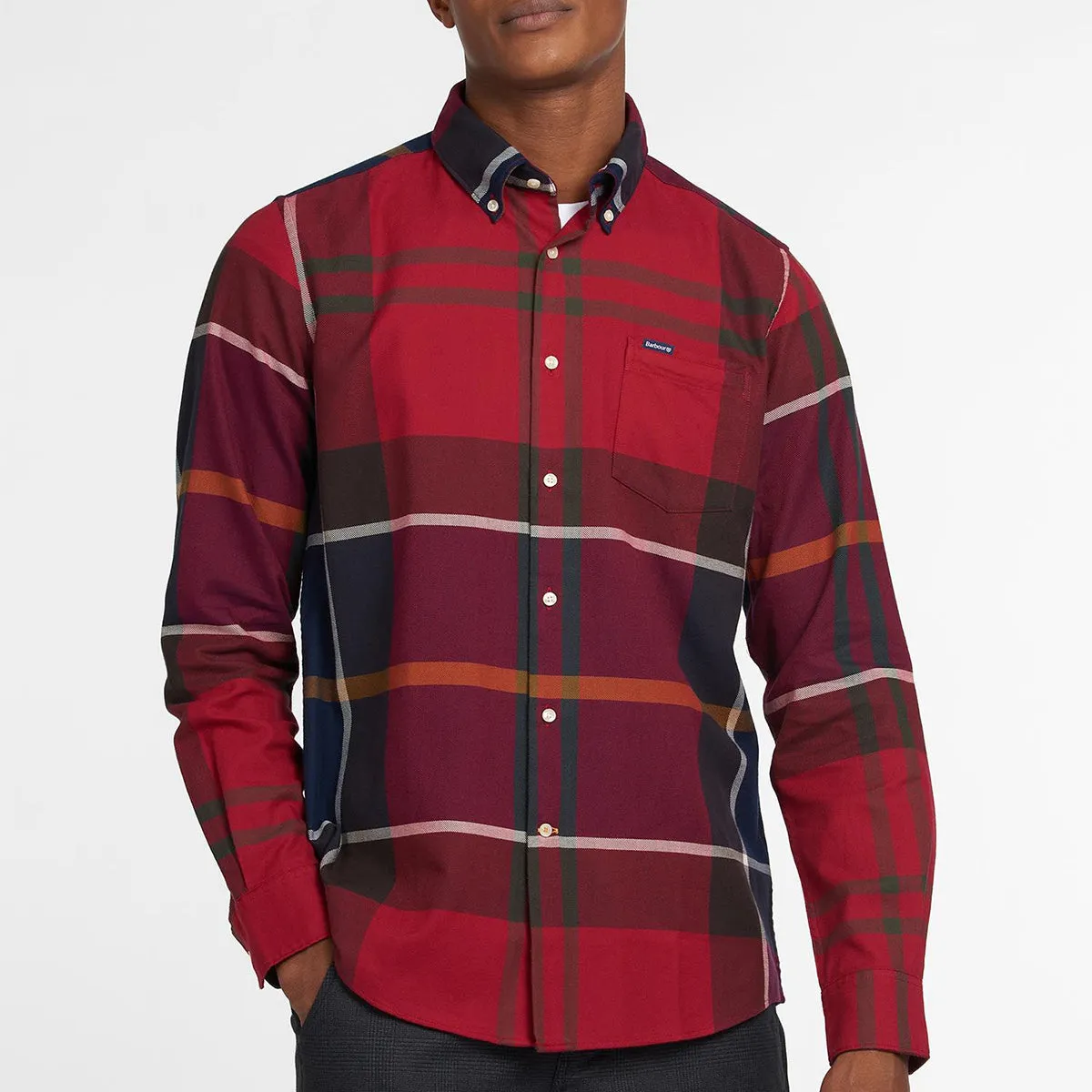 Barbour Red Tailored Shirt - Dunoon