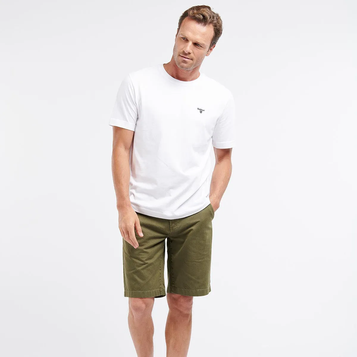 Barbour relaxed sports t-shirt white