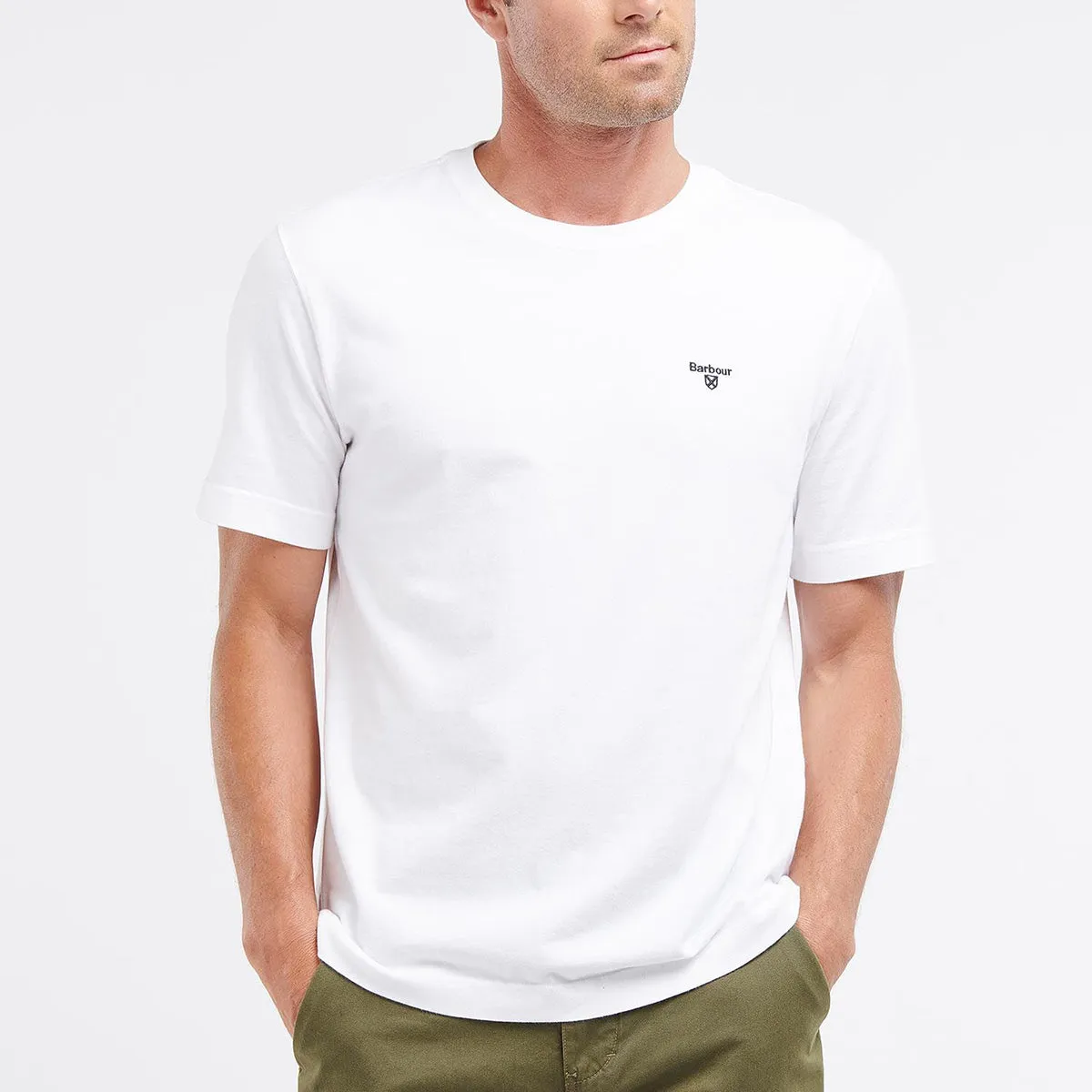 Barbour relaxed sports t-shirt white