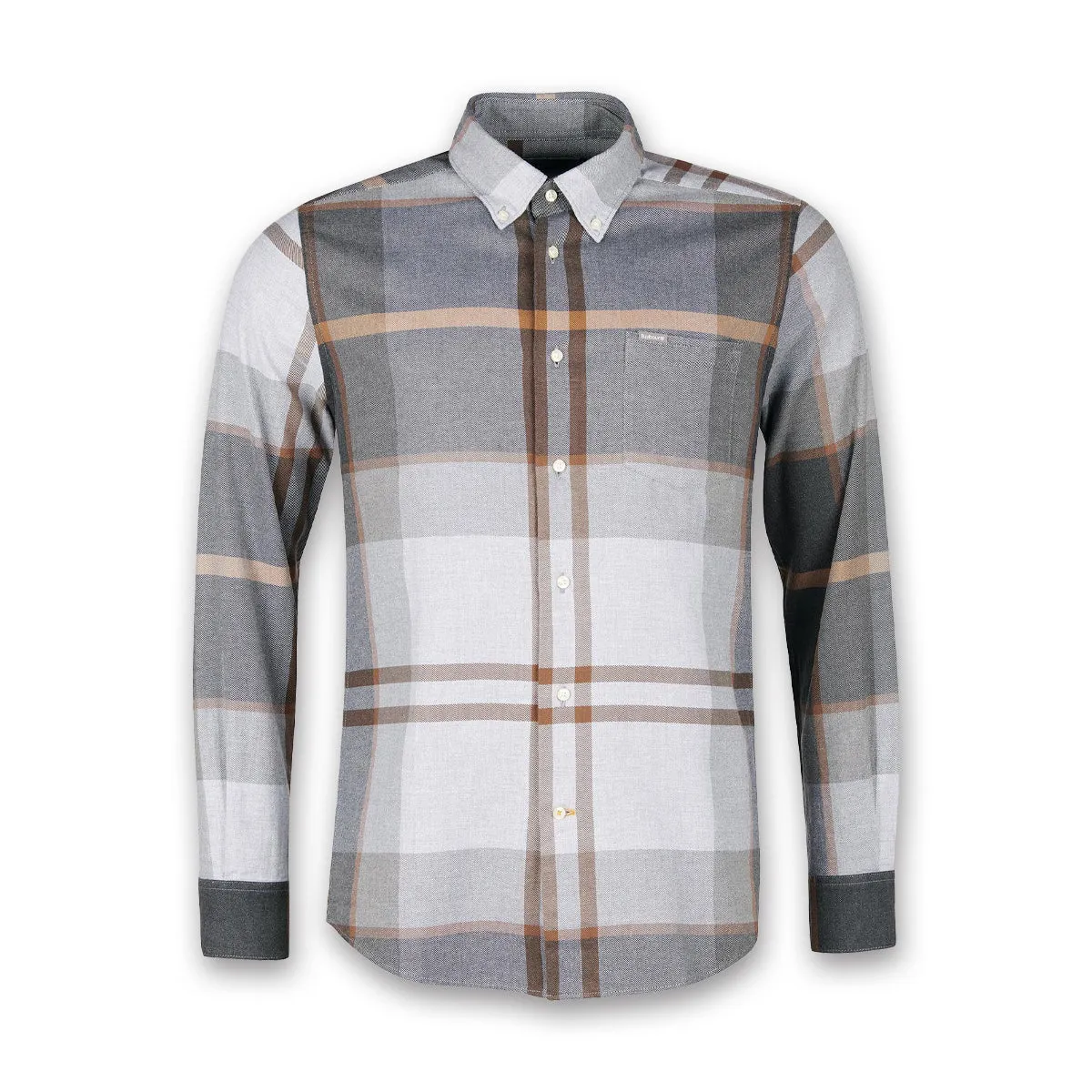 Barbour shirt - tailored fit, Greystone color.