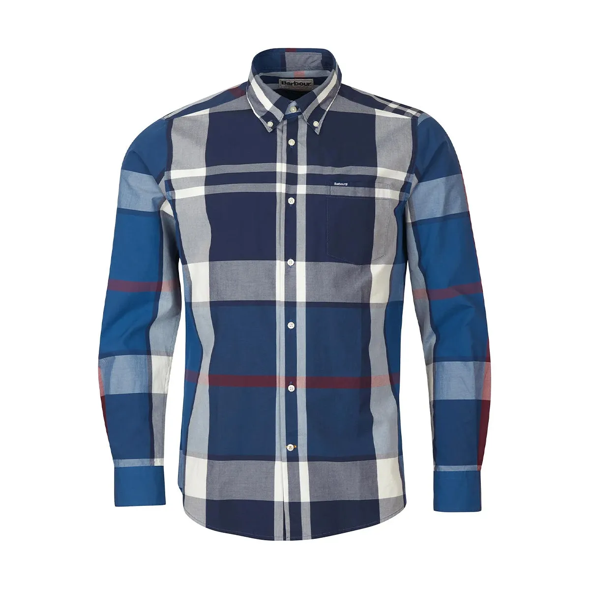 Barbour Summer Navy Tailored Fit Shirt.