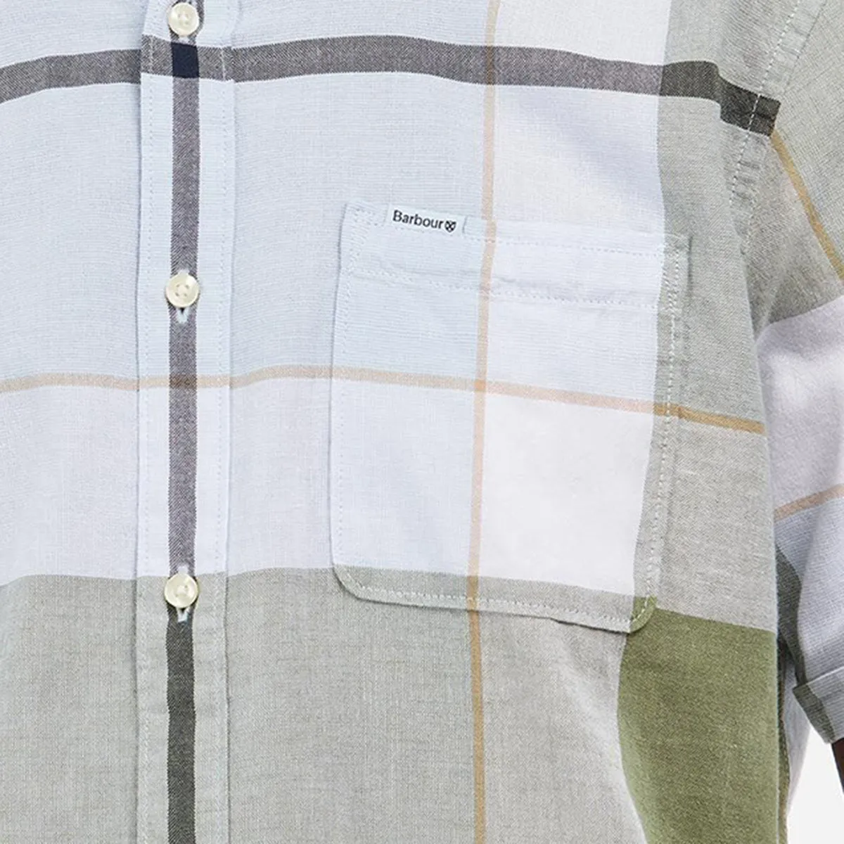 Barbour Washed Olive Shirt - Douglas SS TF