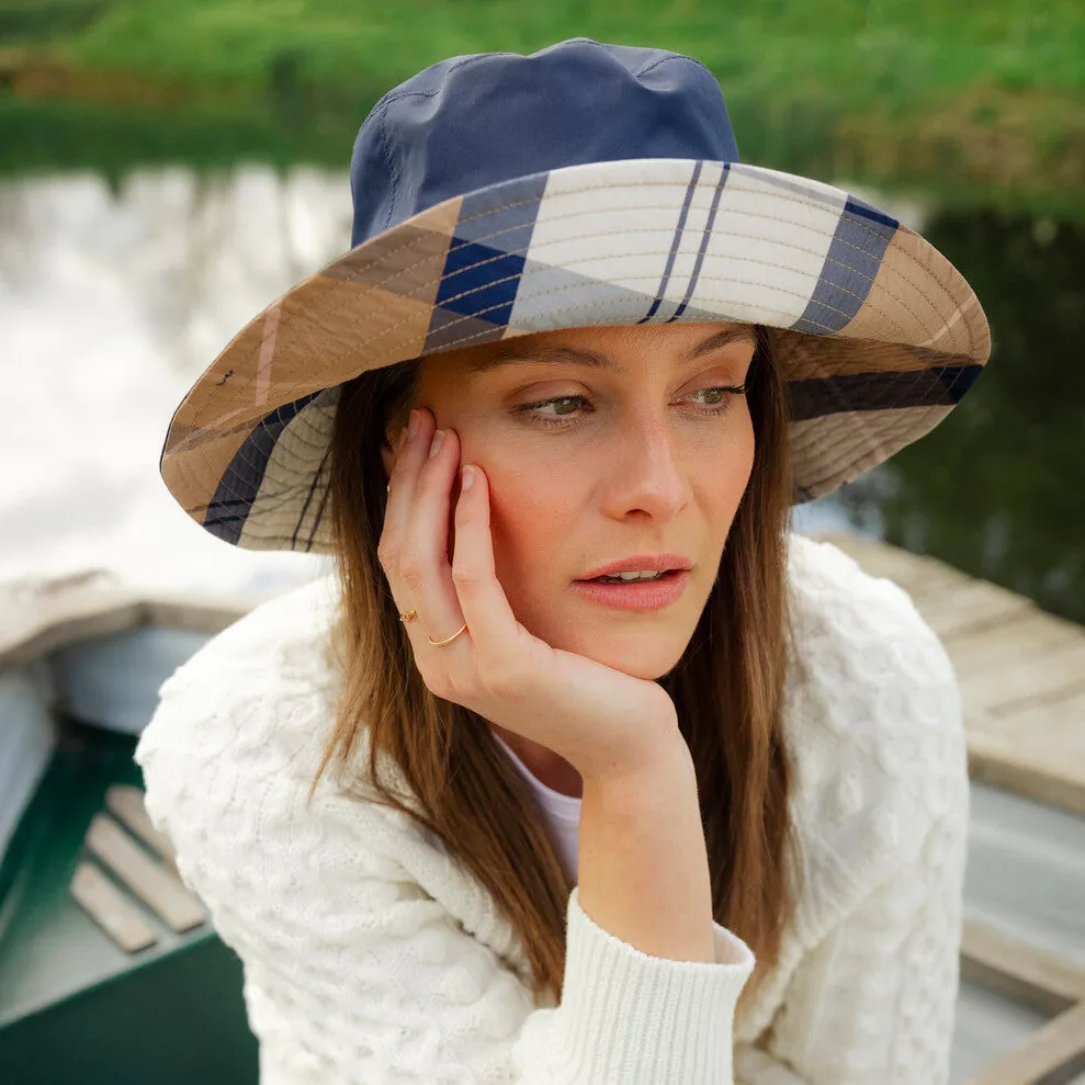 Barbour Women's Navy/Hessian Bucket Hat (Result)