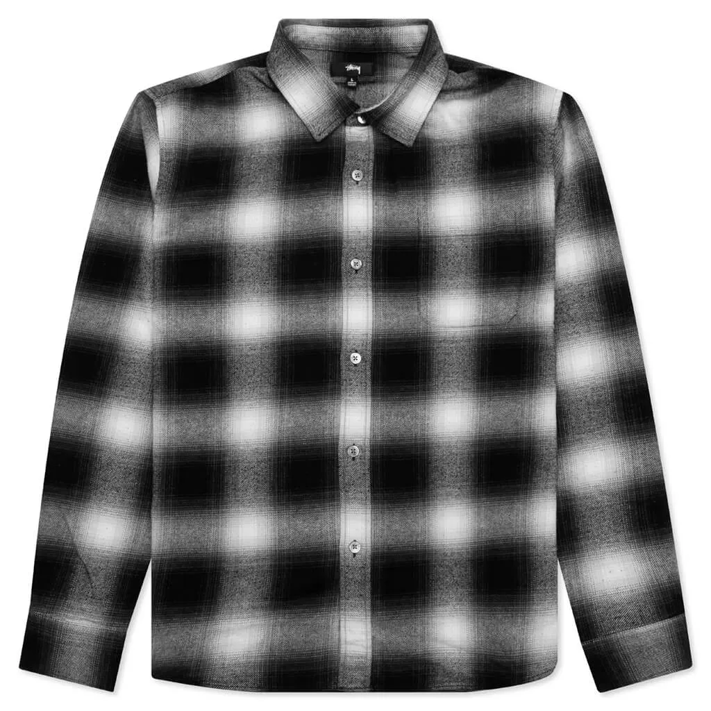 Bay Plaid Shirt - Charcoal - Men's Fashion - Check Print