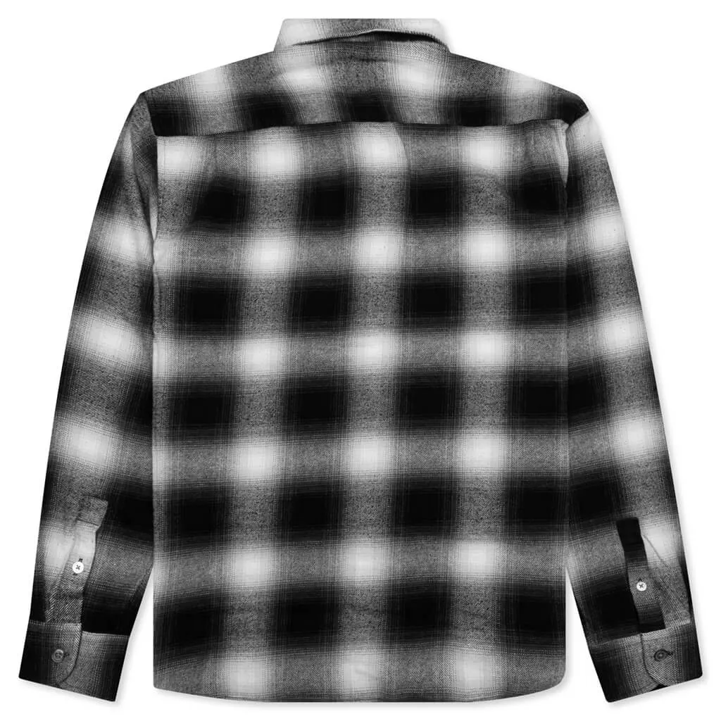 Bay Plaid Shirt - Charcoal - Men's Fashion - Check Print