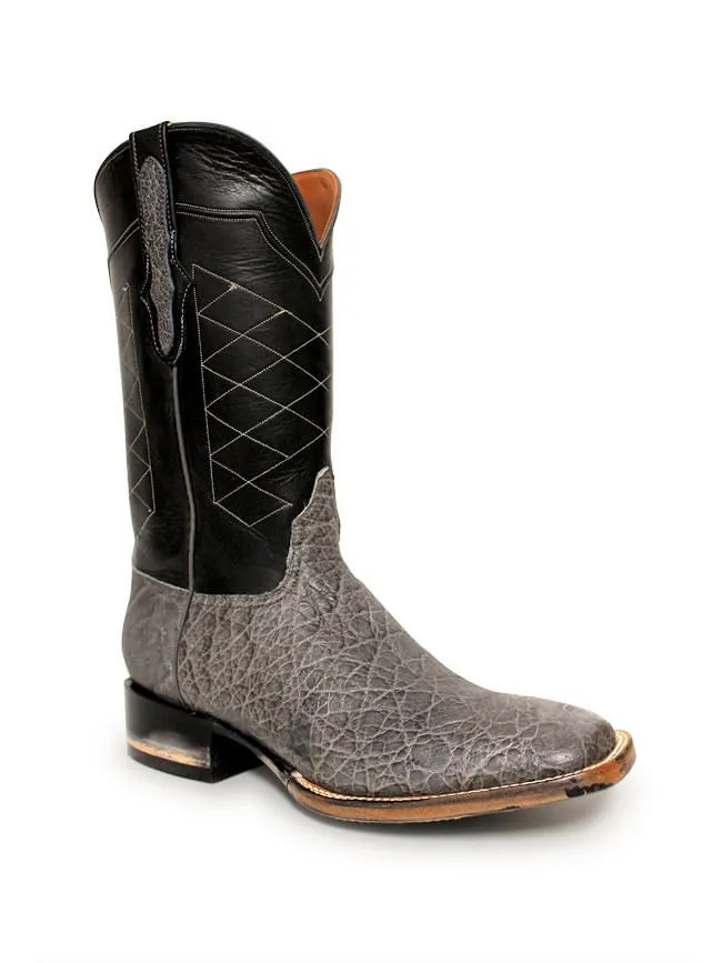 Black Jack Elephant Cowboy Boots - Grey - Men