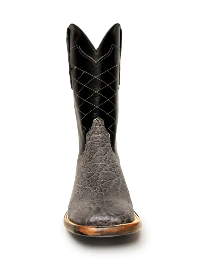 Black Jack Elephant Cowboy Boots - Grey - Men