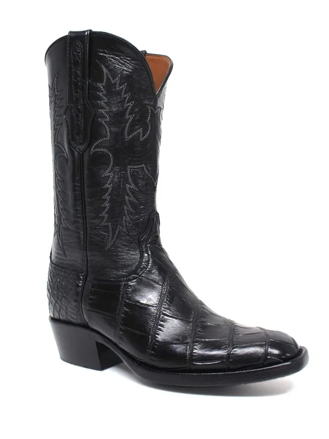 Black Jack Men's Black Alligator Belly Boots - High Quality and Stylish Footwear for Men