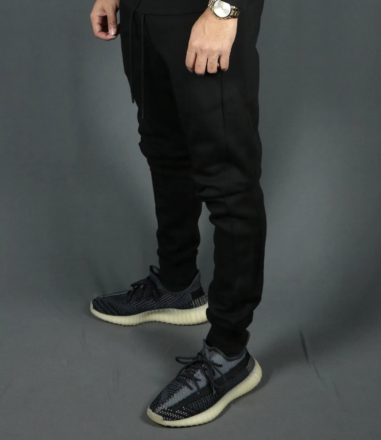 Black Tech Fleece Joggers | Black Basic Fleece Sweatpants | Black Jordan Craig Joggers - buy, shop, purchase, order now, online,