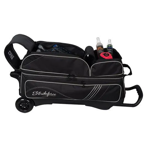 Black Triple Roller Bowling Bag - KR Strikeforce LR3 Sport