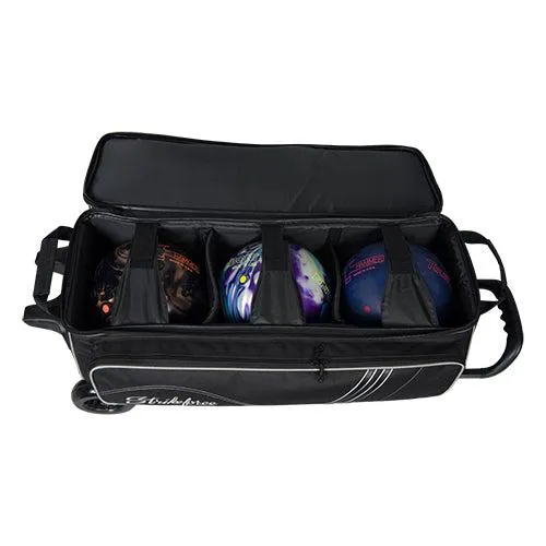 Black Triple Roller Bowling Bag - KR Strikeforce LR3 Sport