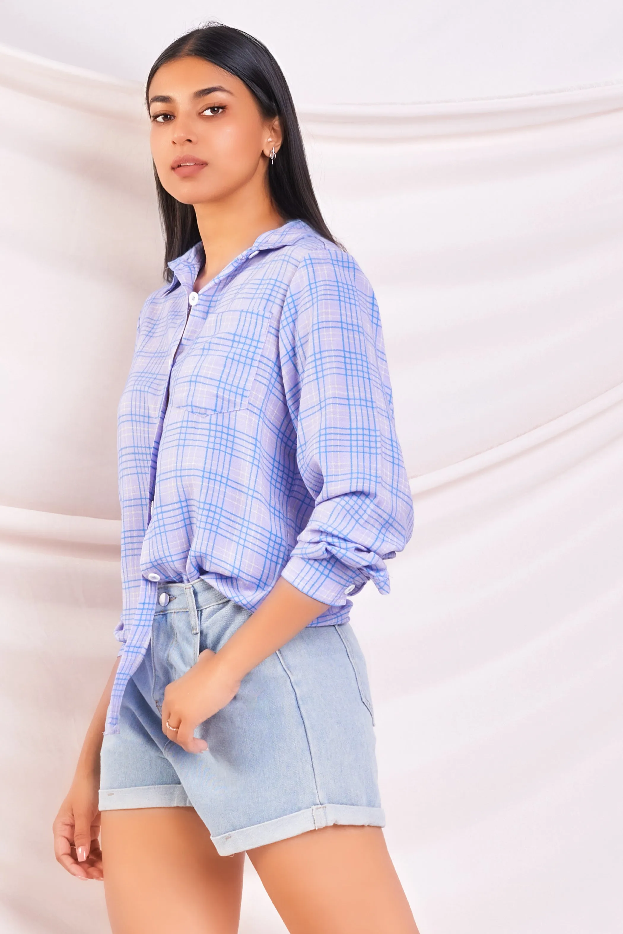 Blue Checked Shirt