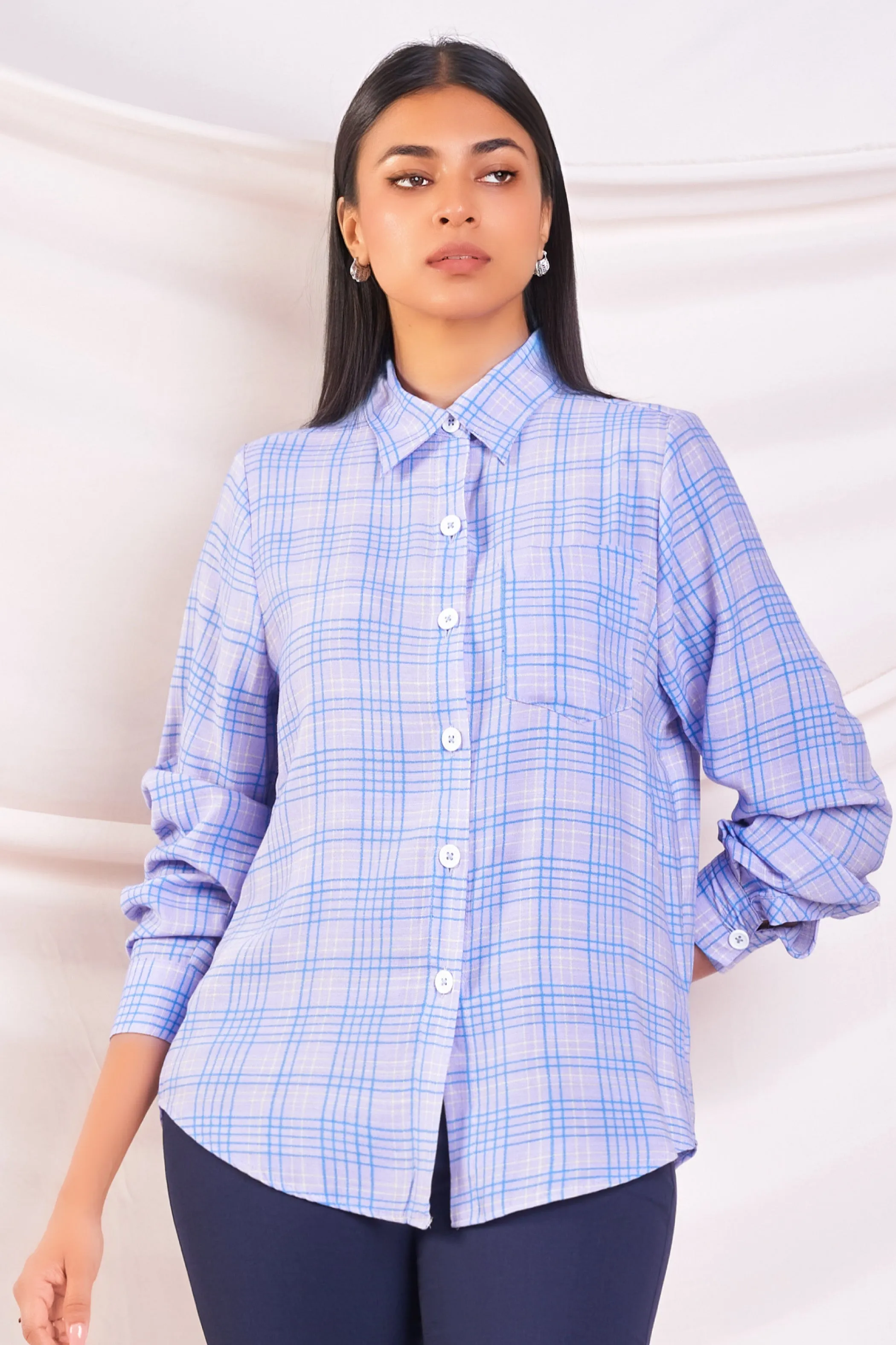 Blue Checked Shirt