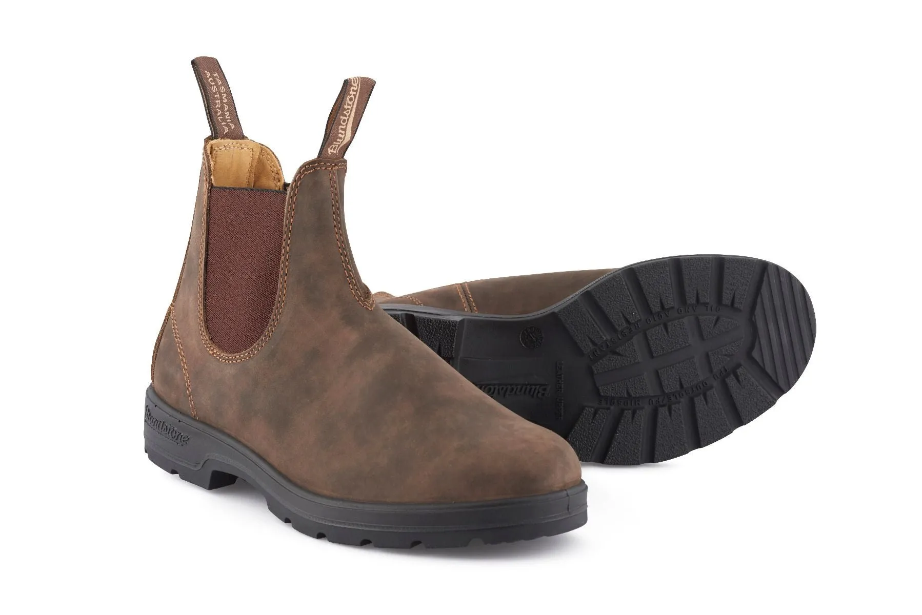 Blundstone - 585 Rustic Brown Leather Chelsea Boots