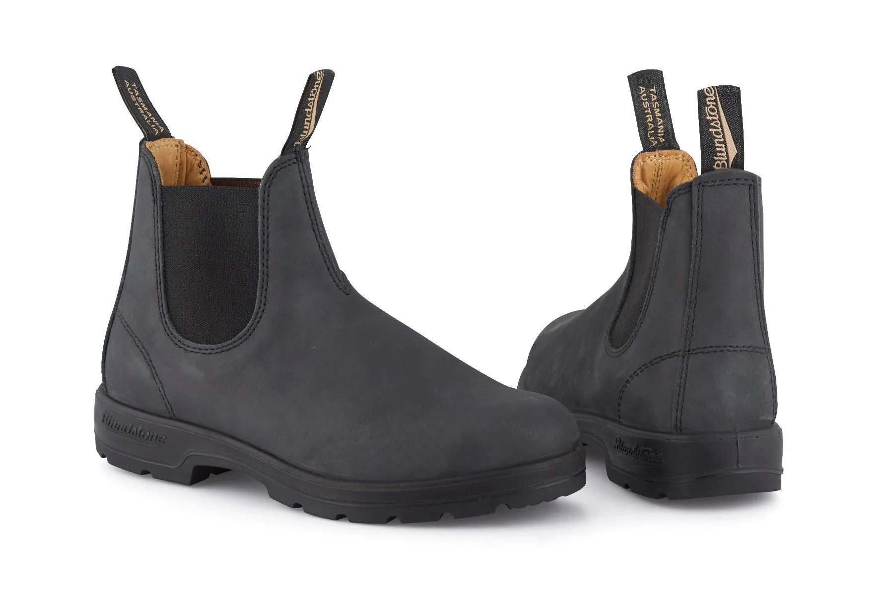 Blundstone - 587 Rustic Black Leather Chelsea Boots