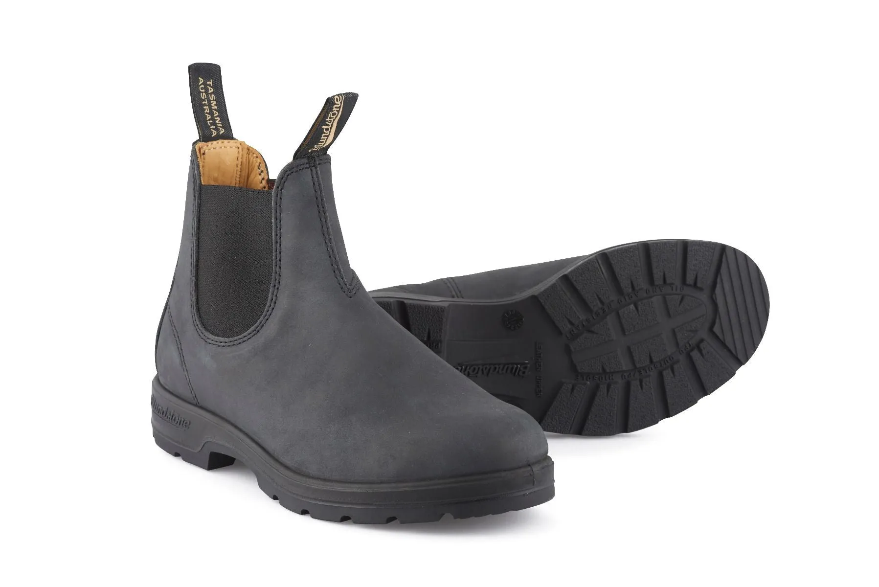 Blundstone - 587 Rustic Black Leather Chelsea Boots