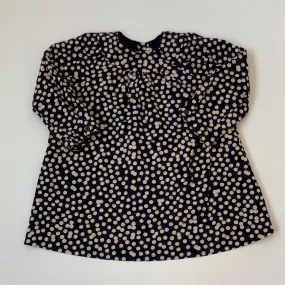 Bonpoint Navy and Taupe Polka Dot Dress for 18 Months - Brand New