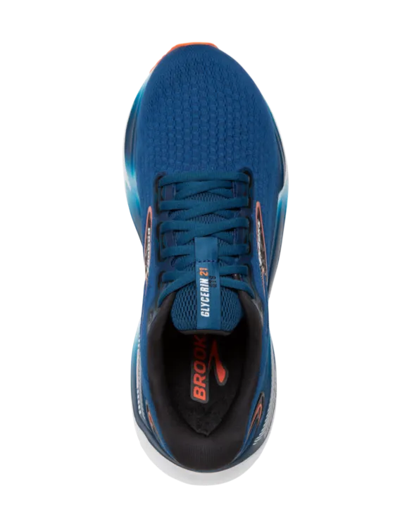 Brooks Glycerin GTS 21 (2E Width) - Blue Opal/Black (Men's)