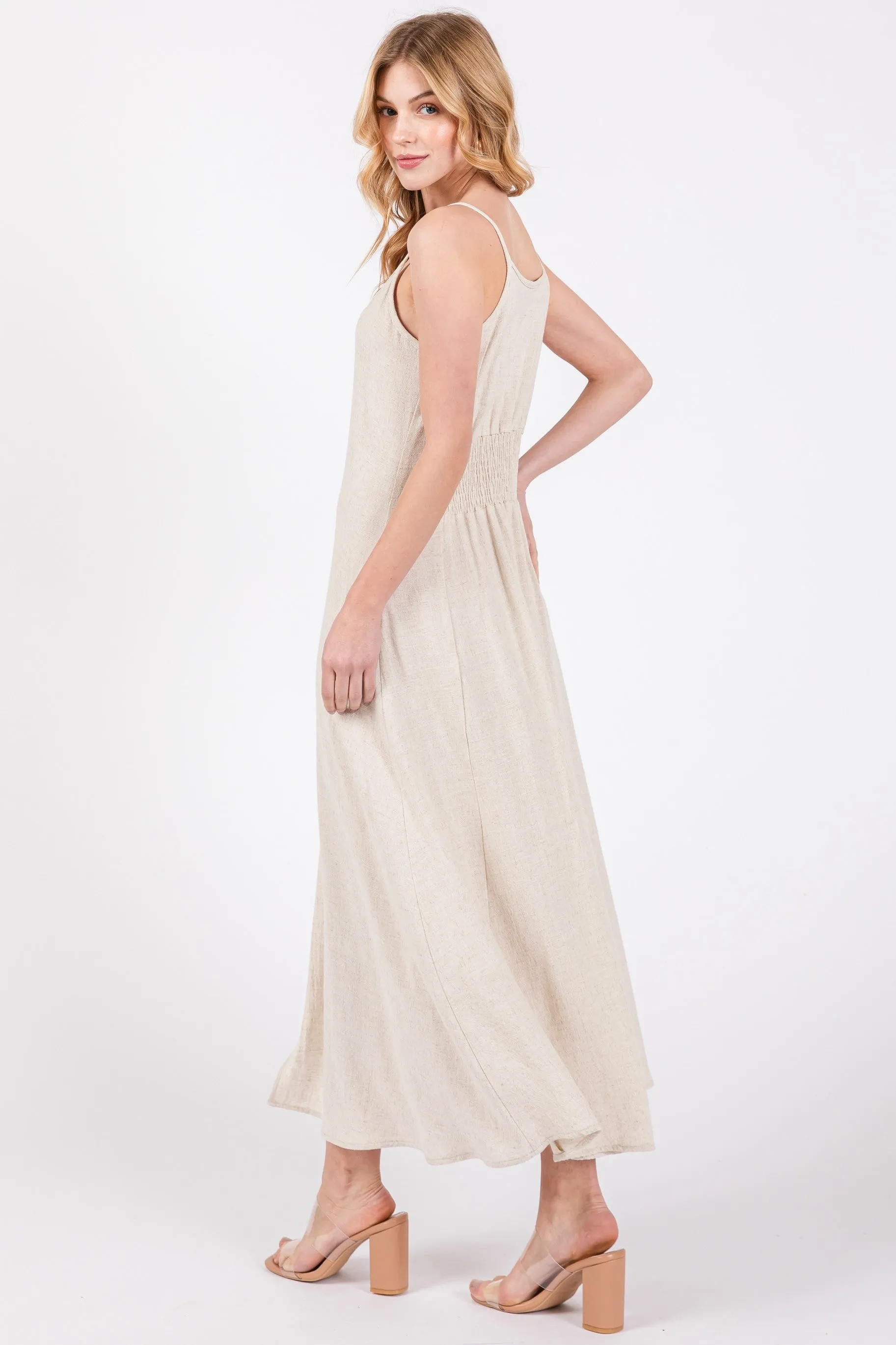 Button-front long sundress