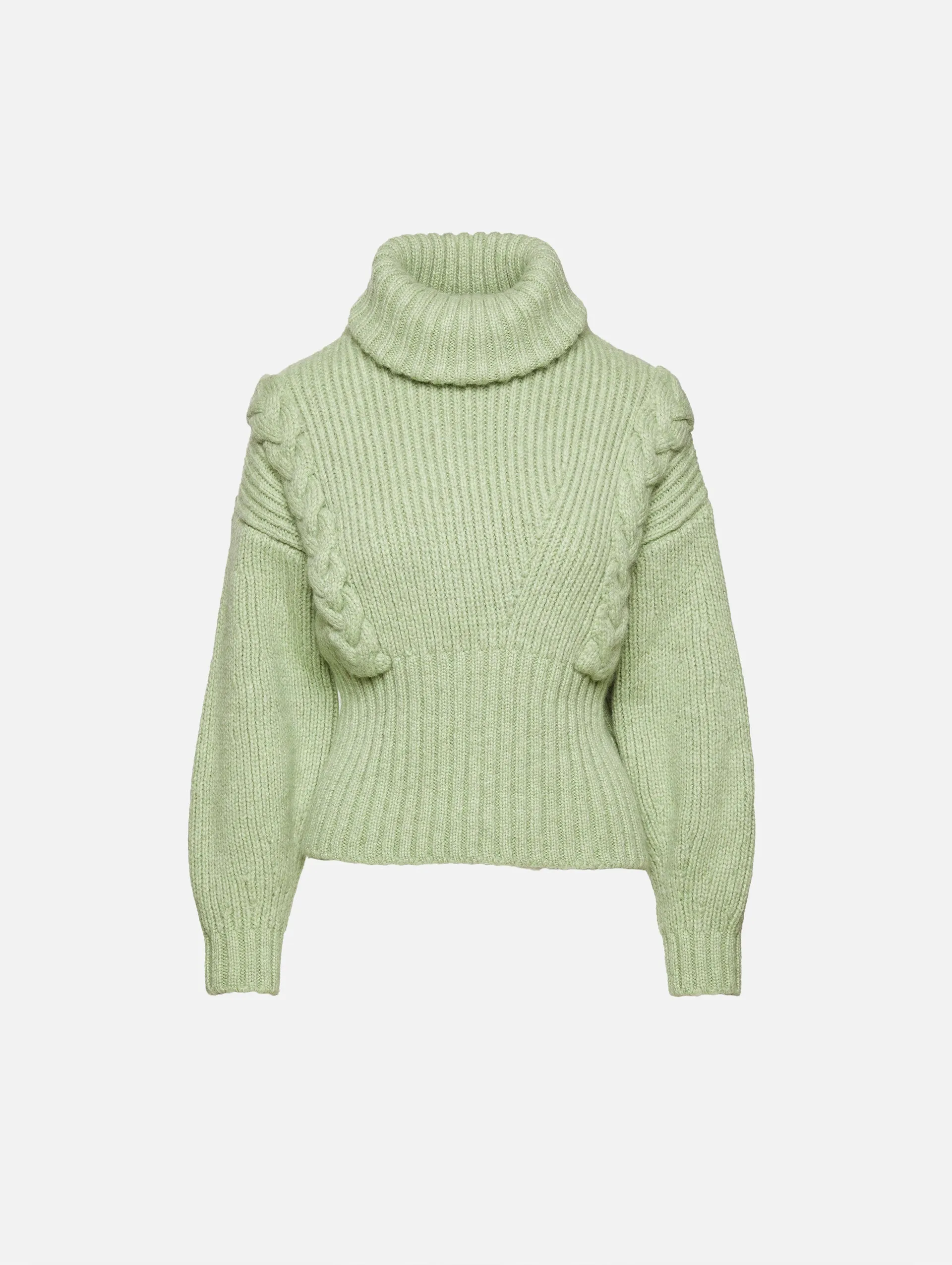 Cable Turtleneck Sweater