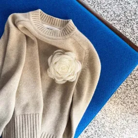 Cherie Cashmere Sweater - Latte