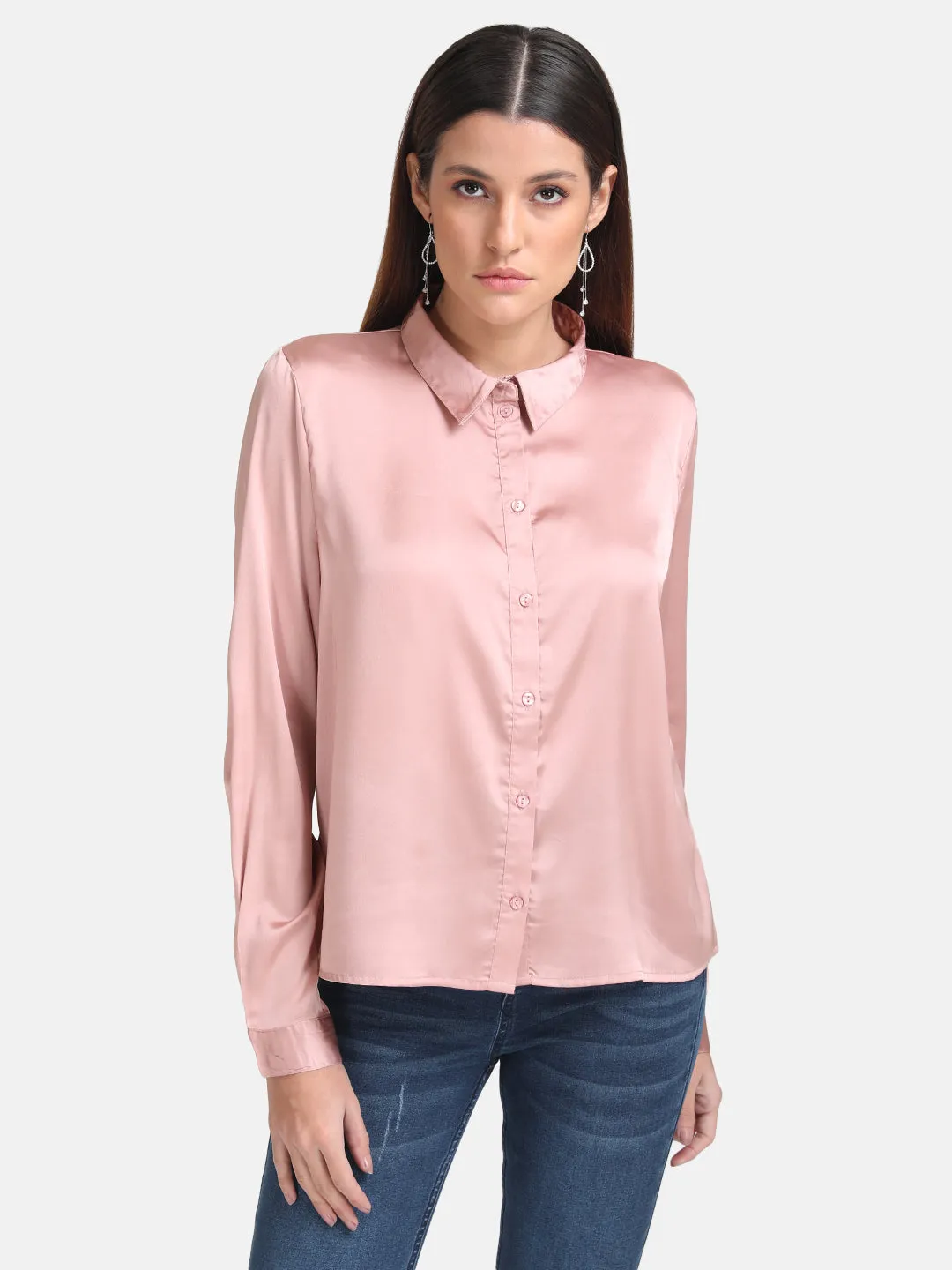 Classic Silk Loose Button-up Blouse