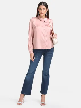 Classic Silk Loose Button-up Blouse