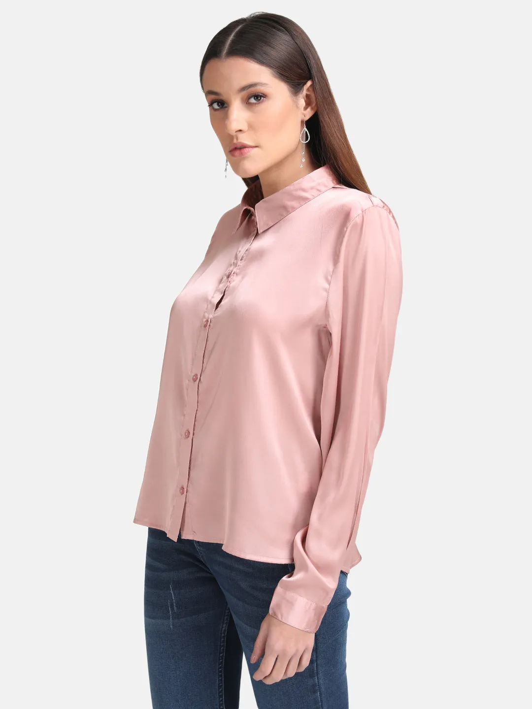 Classic Silk Loose Button-up Blouse