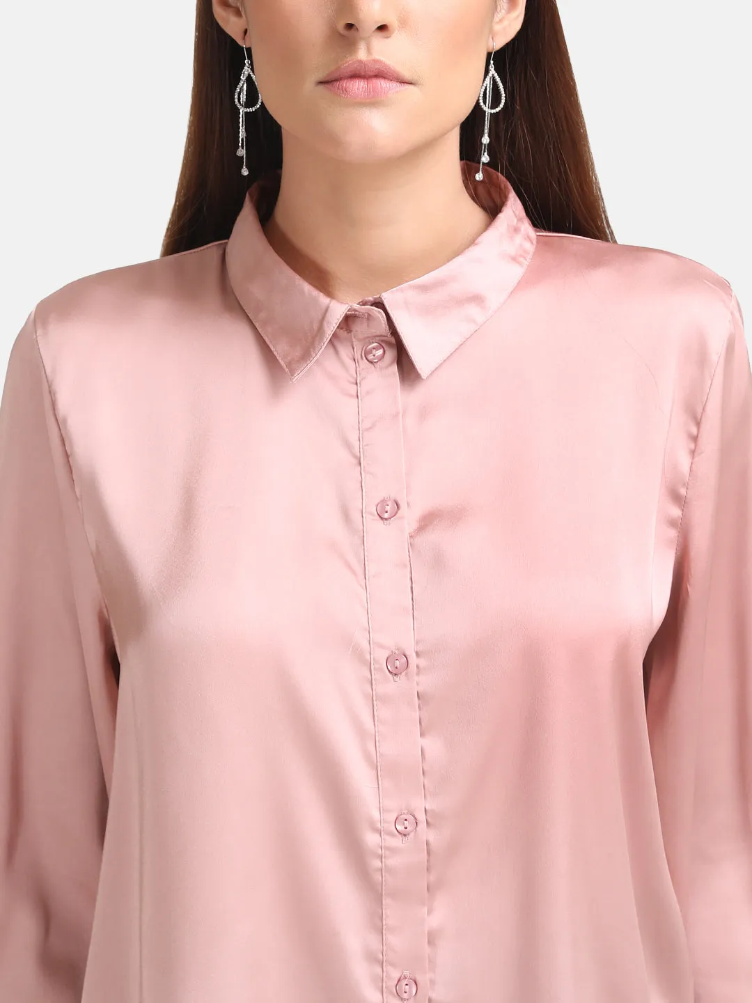 Classic Silk Loose Button-up Blouse