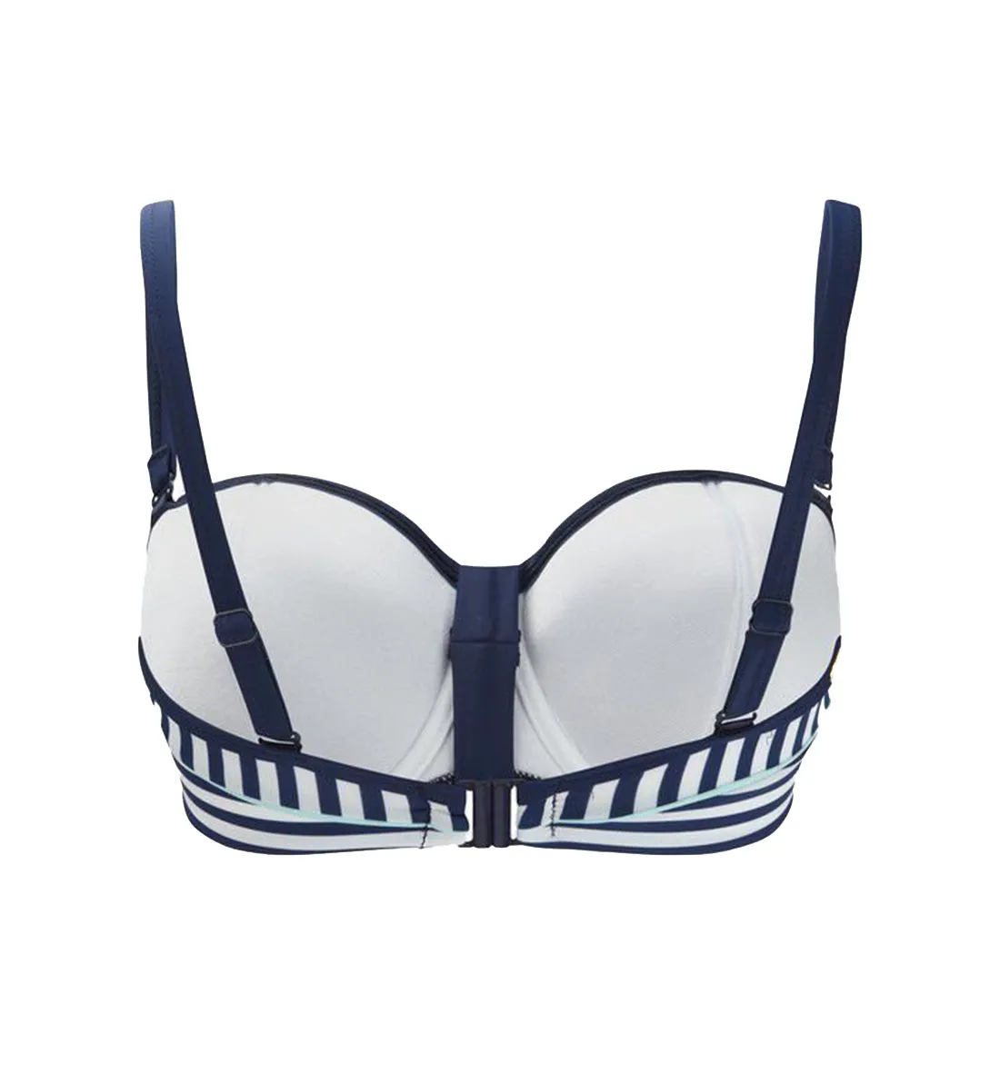 Cleo Lucille Bandeau Bikini Top - Nautical Print