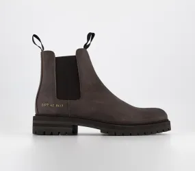 Common Projects Chelsea Boots Dark Brown