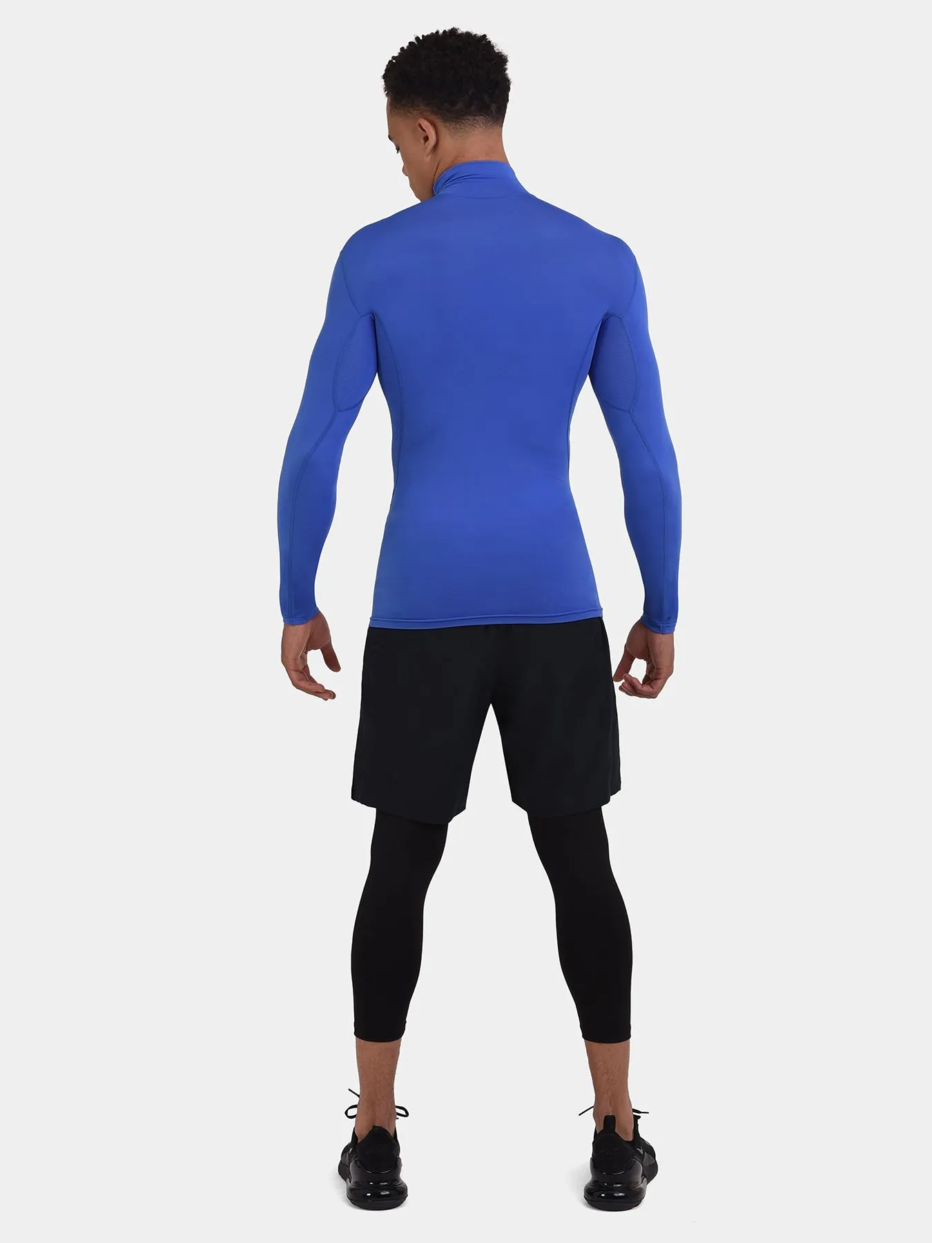 Compression Base Layer Mock Neck Hyperfusion Long Sleeve For Men