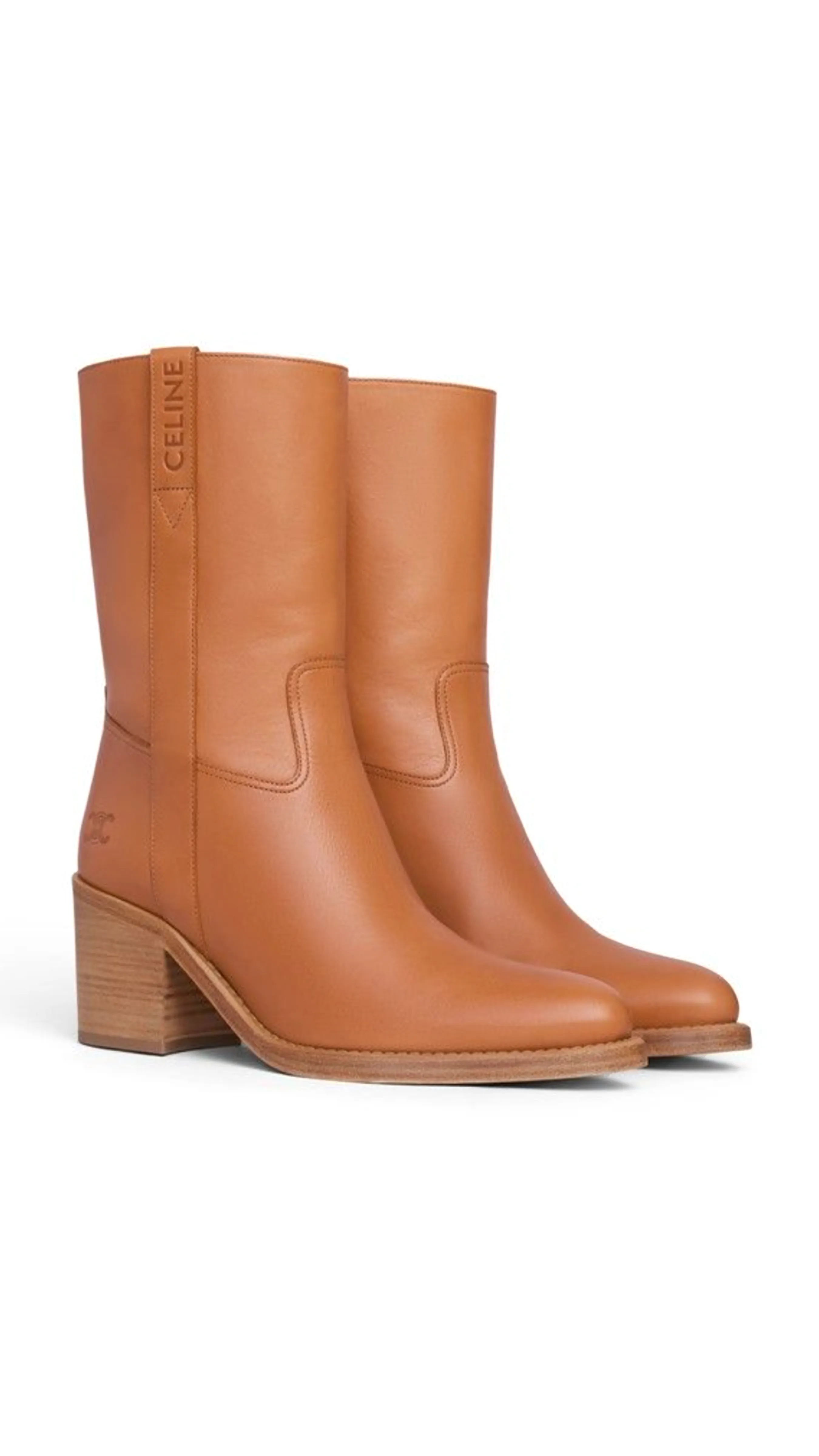 Conde Tan Triomphe Calfskin Ankle Boots