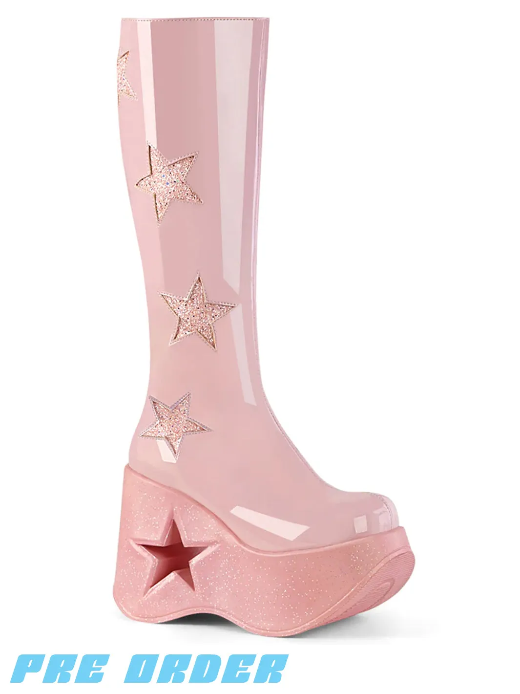 Demonia Dynamite-218 Boots Pink Pre Order