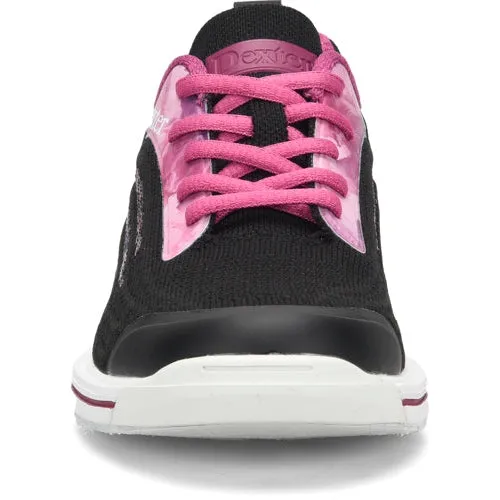 Dexter Women's DexLite Knit Bowling Shoes Black Pink