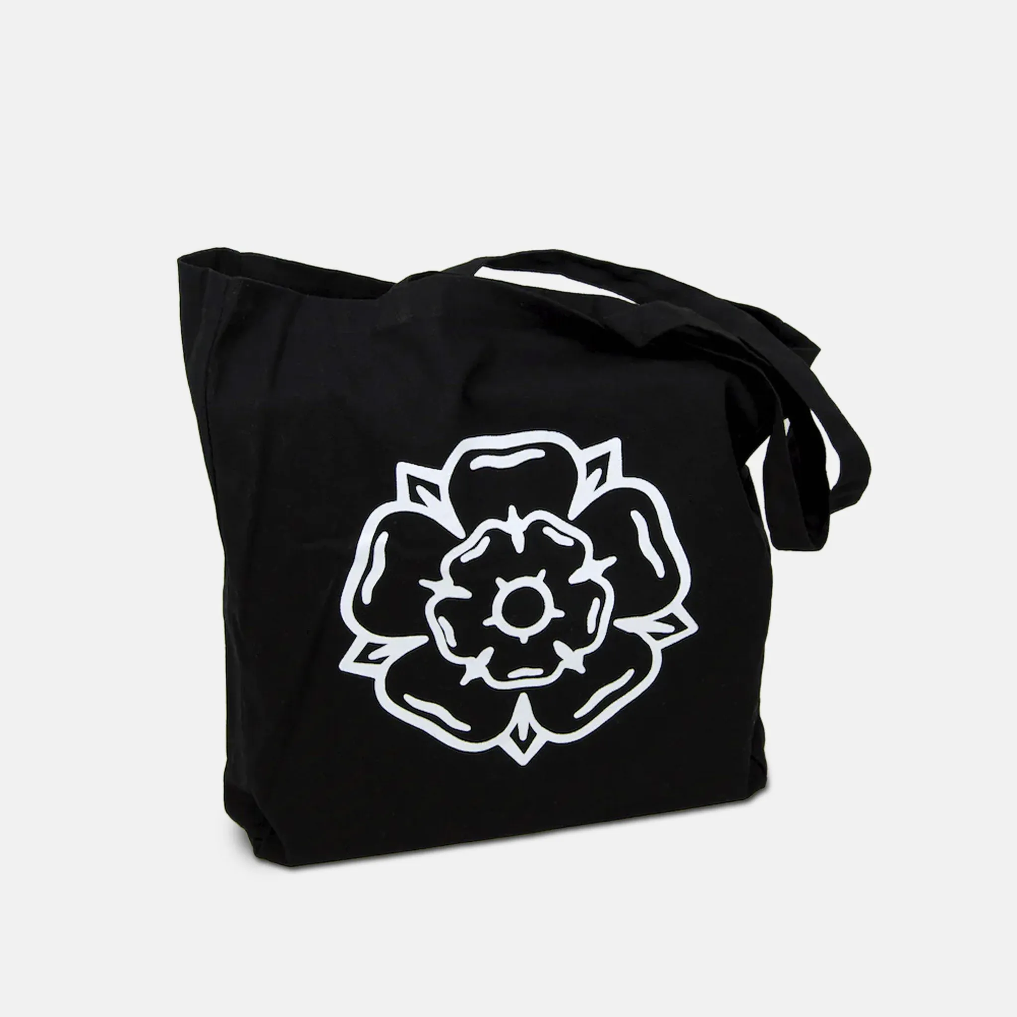 Don't Mess With Yorkshire - Rose Shopper Tote Bag - Black