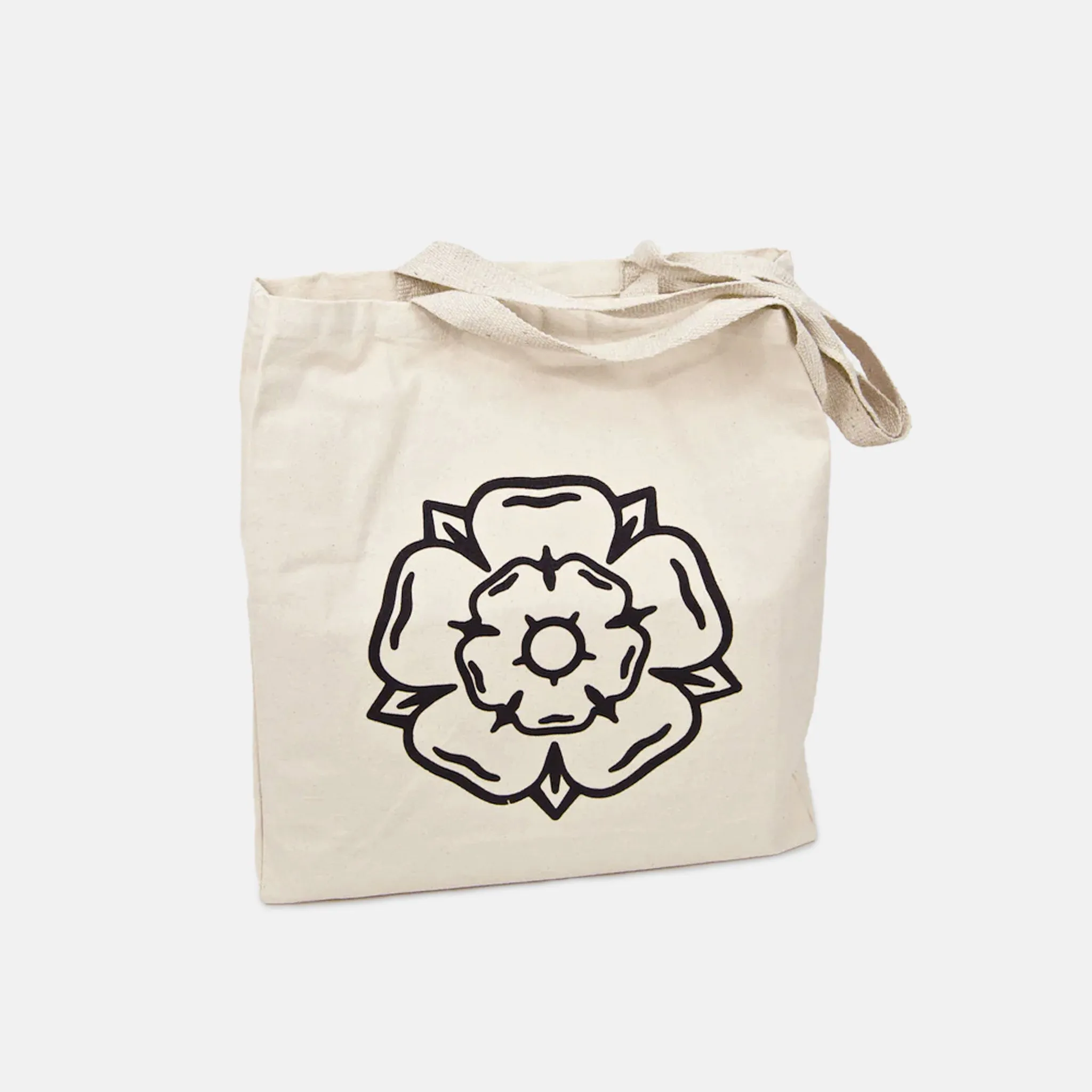 Don't Mess With Yorkshire - Rose Shopper Tote Bag - Natural