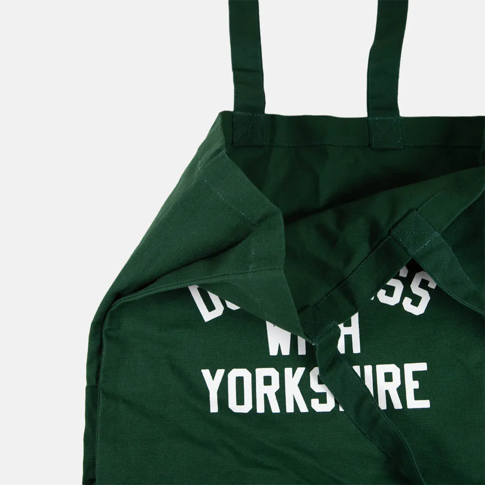 Don't Mess With Yorkshire - Rose Tote Bag Green