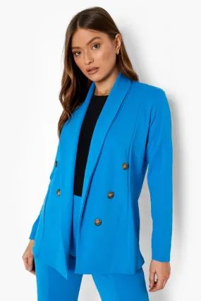 Double Breasted Crepe Blazer