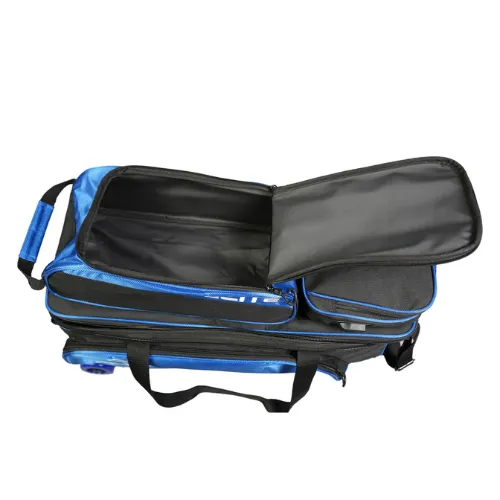 ELITE 3 Ball Slim Triple Tote - Black/Royal Bowling Bag