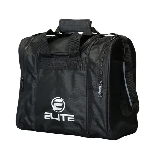 Elite Deluxe Single Tote Bowling Bag - Black