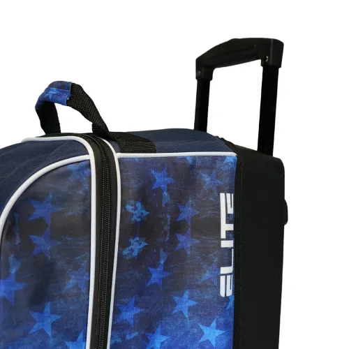 Elite Triple Roller Bowling Bag Red White Blue Freedom