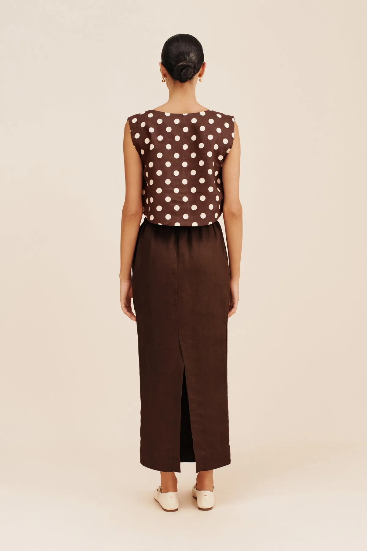 Emma Pencil Skirt - Chocolate | Shop now