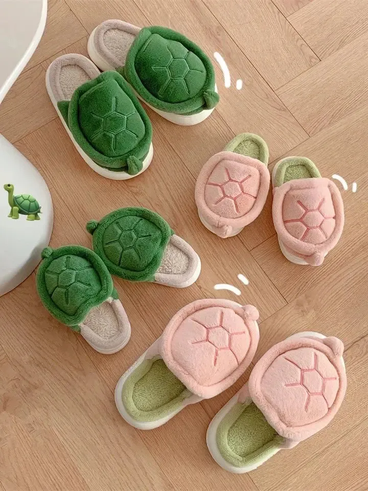 Fleece Turtle Slipper | Buy Turtle Design Slippers Online | Cozy and Stylish Slip-On Turtle Slippers | Shop Now