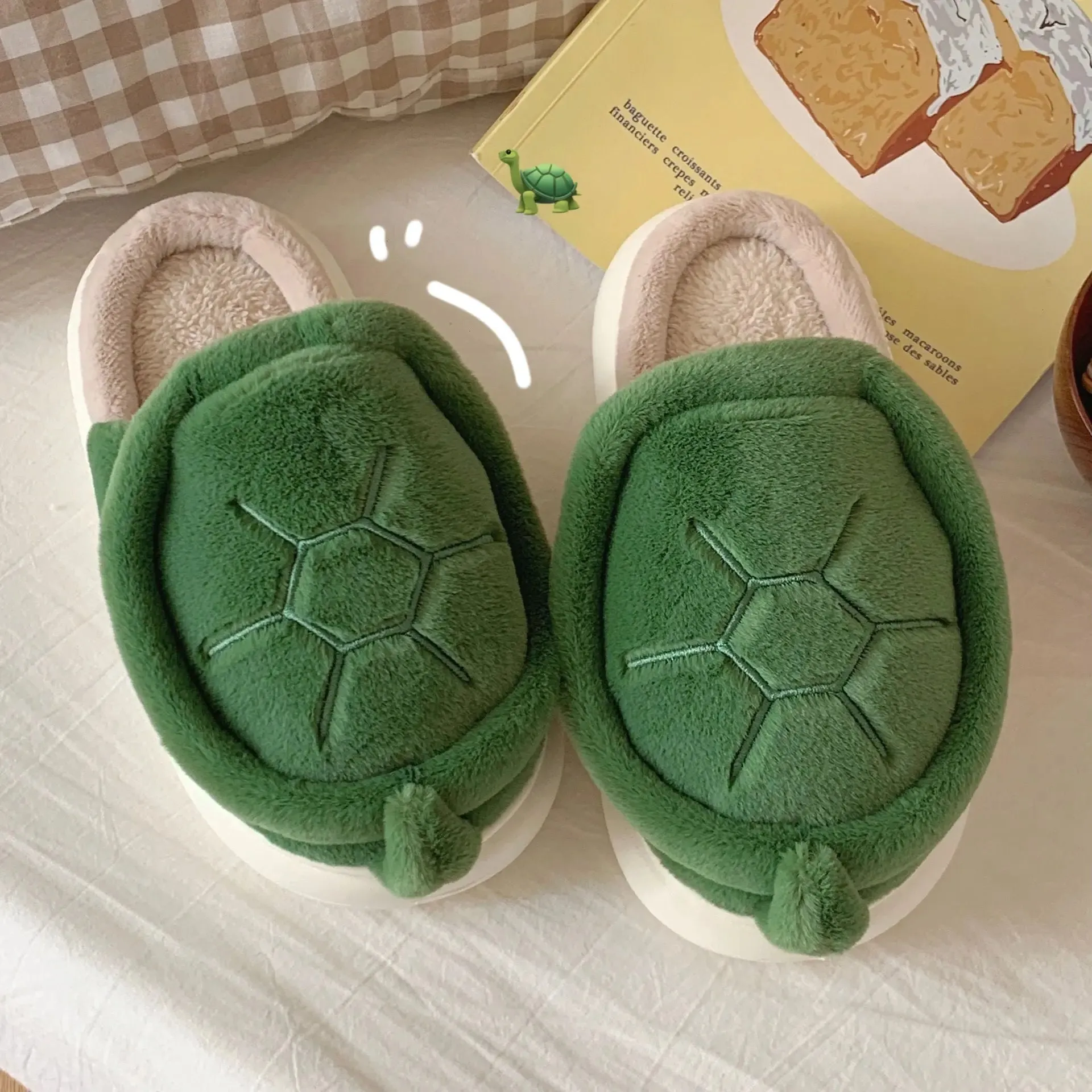 Fleece Turtle Slipper | Buy Turtle Design Slippers Online | Cozy and Stylish Slip-On Turtle Slippers | Shop Now