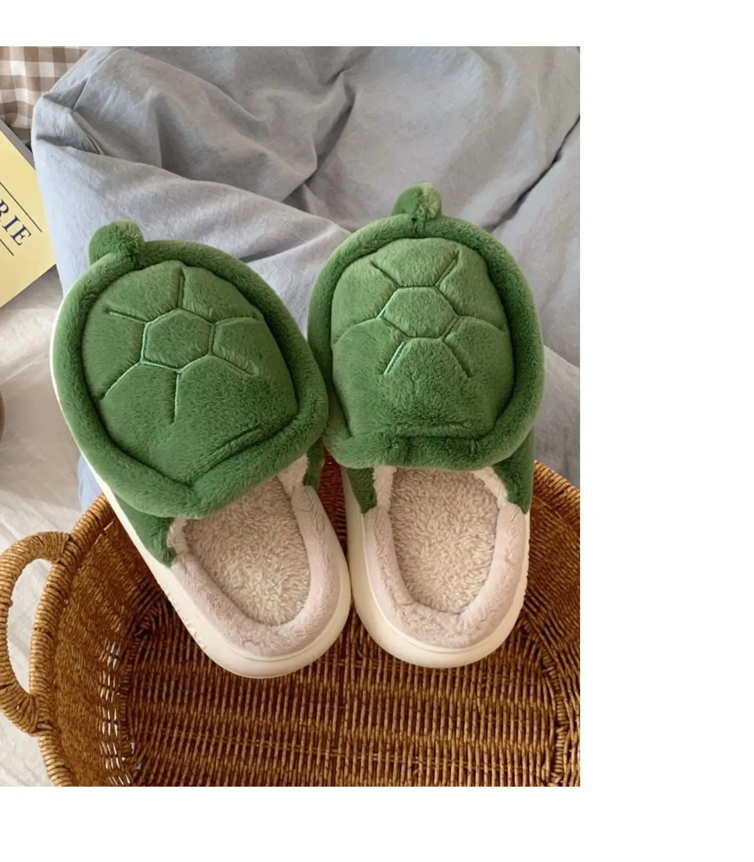 Fleece Turtle Slipper | Buy Turtle Design Slippers Online | Cozy and Stylish Slip-On Turtle Slippers | Shop Now