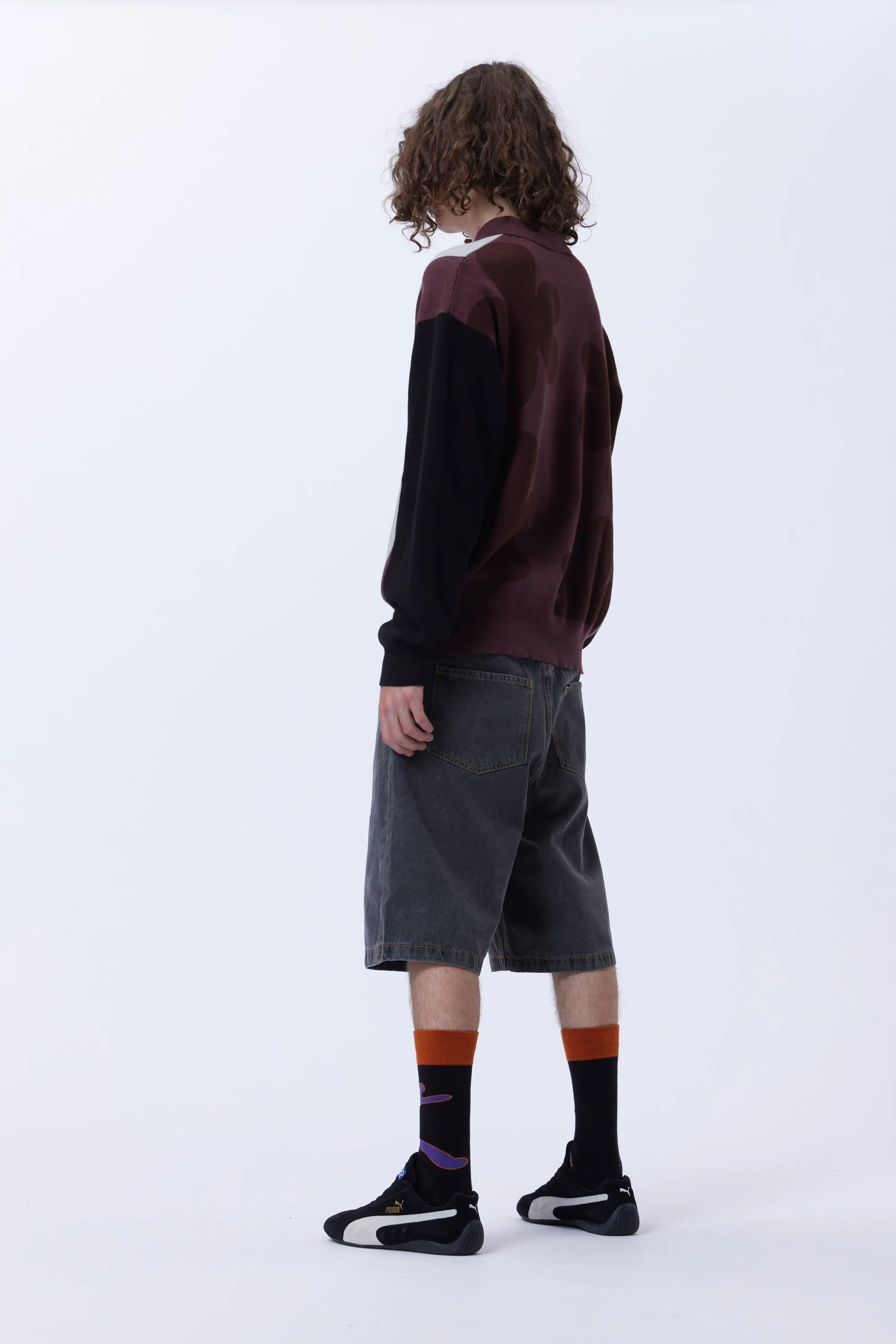 Forms Knit Long Sleeve Polo