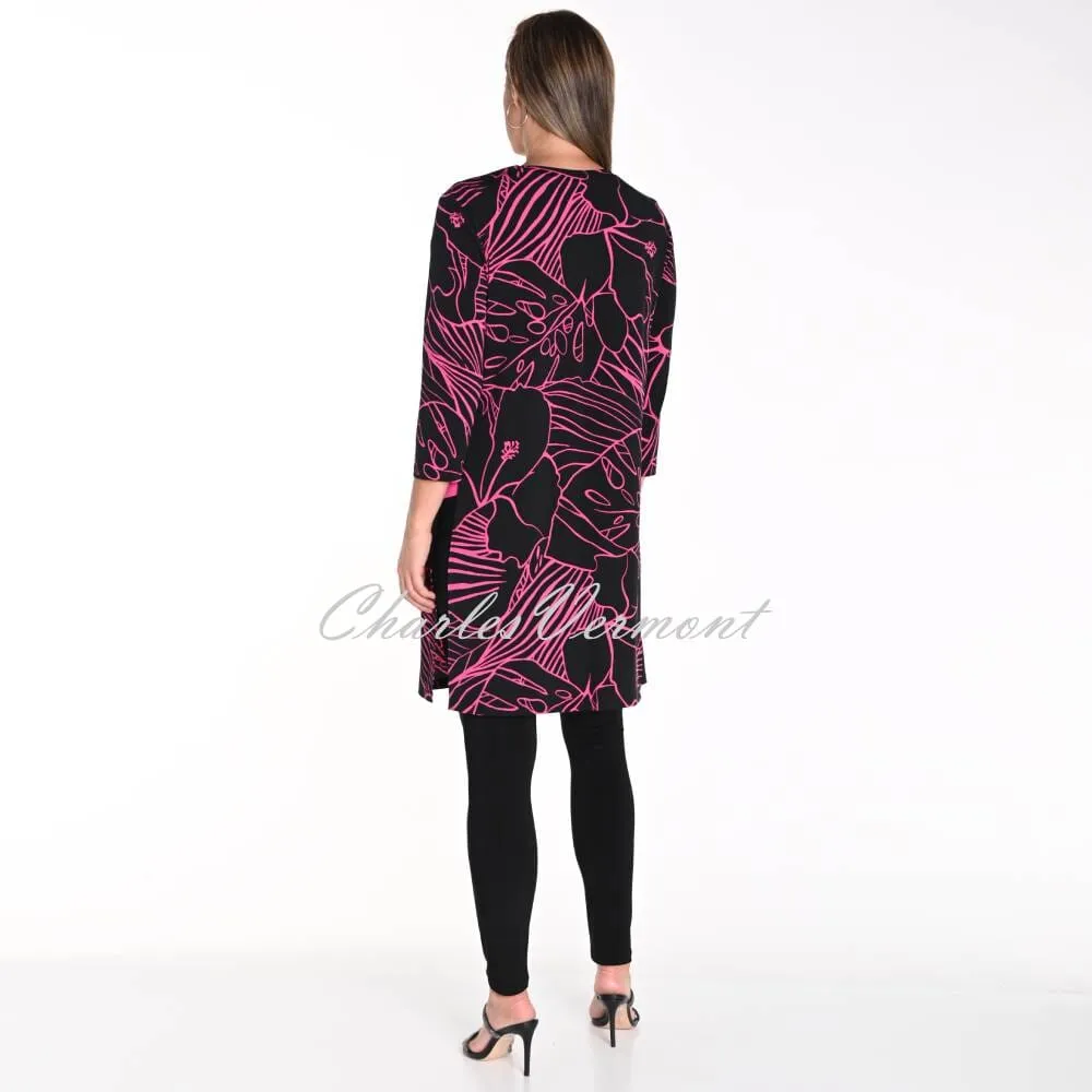 Frank Lyman Longline Printed Cover Up Jacket - Style 241486