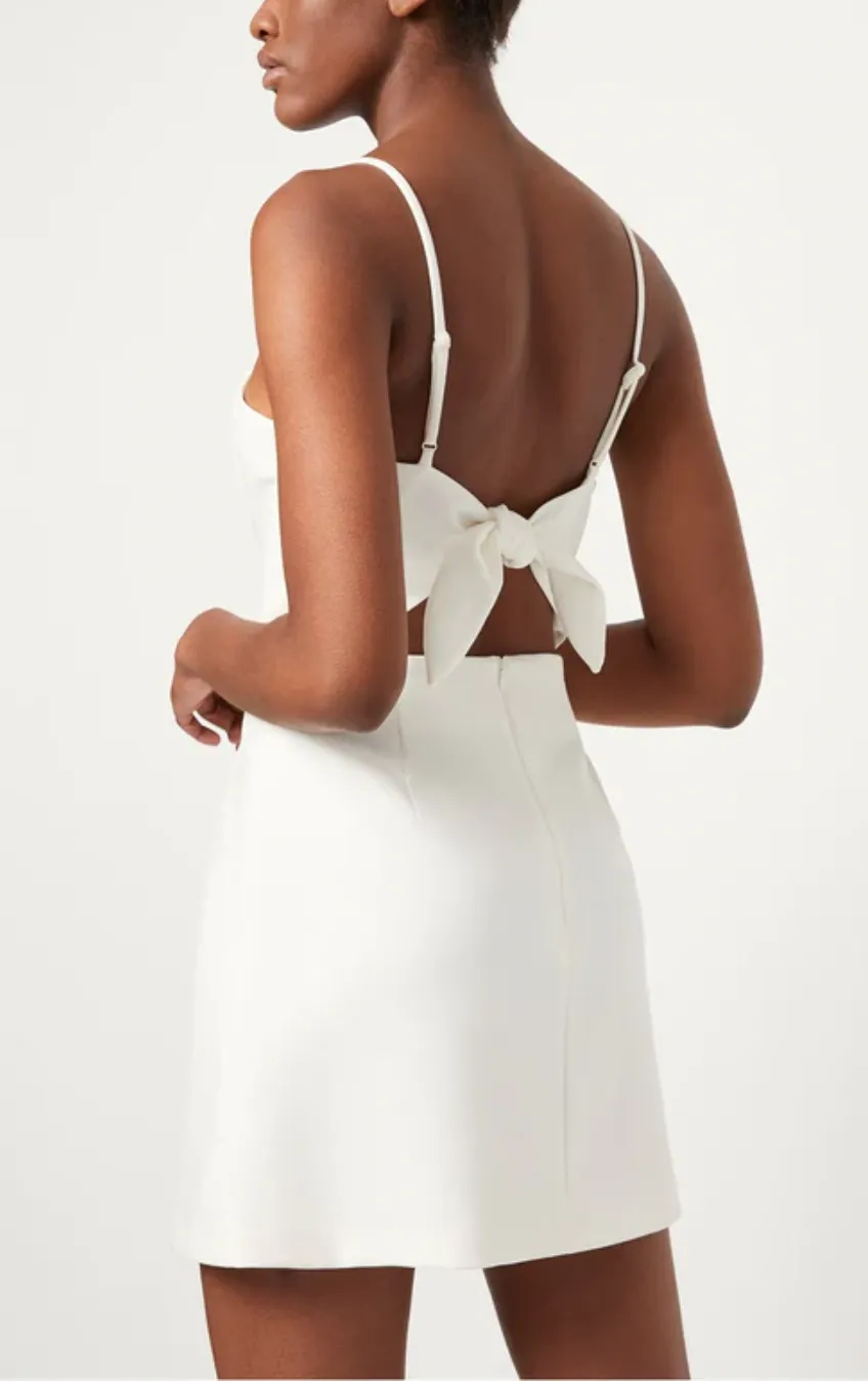 French Connection Whisper Tie Back Sweetheart Dress